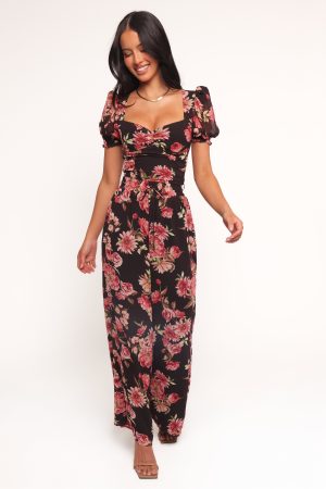 Noel Top – Black Floral