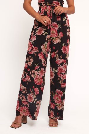 Estie Pants – Black Floral