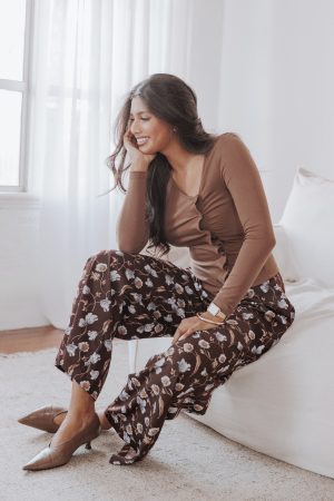 Calantha Wide Leg Pants – Fall Floral