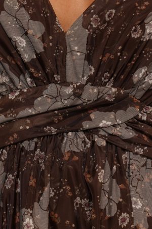 Farryn Maxi Dress – Brown/Grey