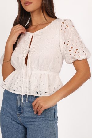 Flora Top – White