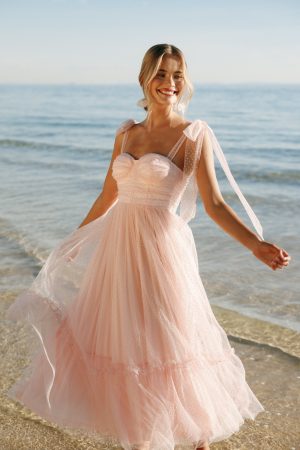 Floret Midi Dress – Petal Pink