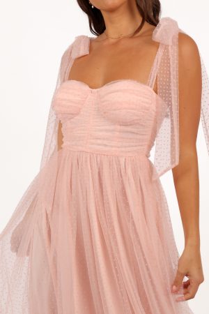 Floret Midi Dress – Petal Pink