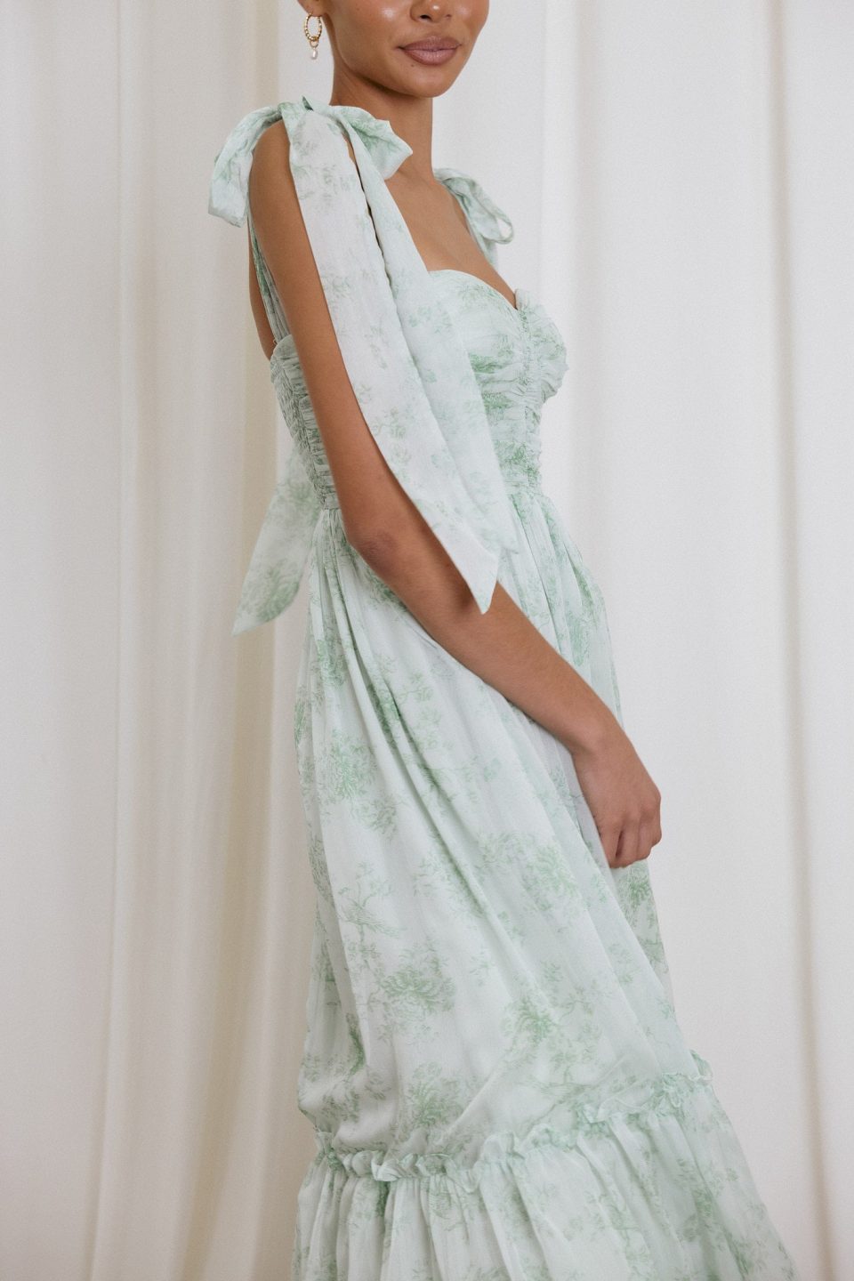 Floret Midi Dress - Sage
