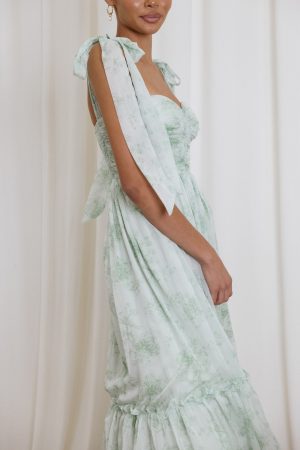 Floret Midi Dress – Sage