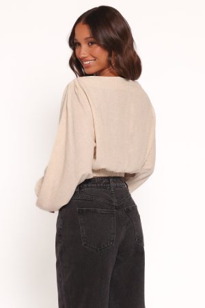 Zara Long Sleeve Top – Stone