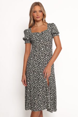 Franklin Dress – Black Floral