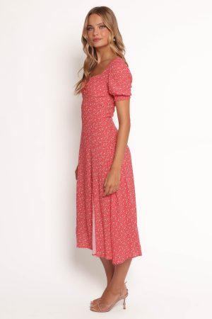 Franklin Dress – Red Floral
