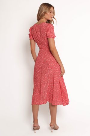 Franklin Dress – Red Floral