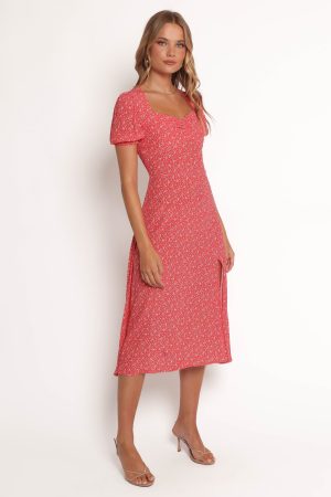 Franklin Dress – Red Floral