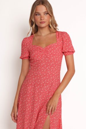 Franklin Dress – Red Floral