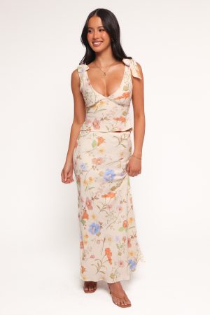 Kedra Tie Shoulder Top – Floral