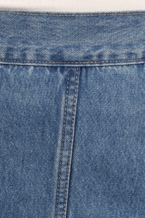 Gwen Denim Skirt – Mid Wash Denim