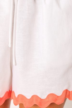 Harry Shorts – White/Melon