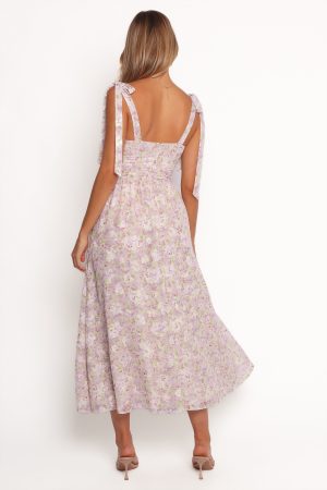 Hayden Maxi Dress – Purple Floral