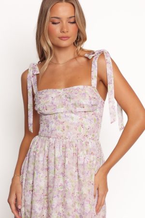 Hayden Maxi Dress – Purple Floral
