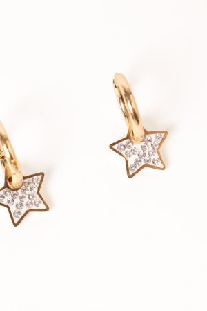 Hayden Star Earrings – Gold