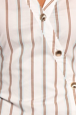 Hayes Mini Dress – Blue Stripe