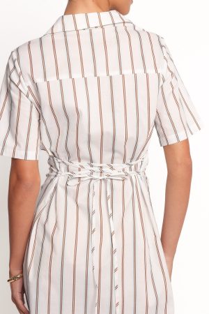 Hayes Mini Dress – Blue Stripe
