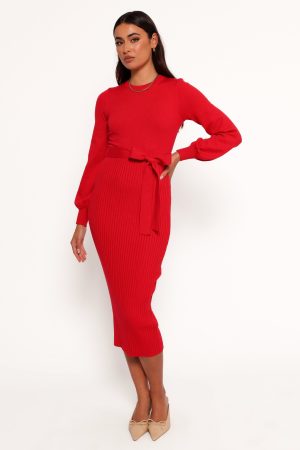 Helena Dress – Red