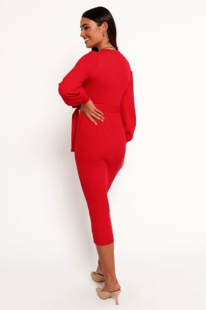 Helena Dress – Red