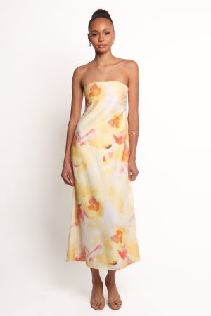 Hydra Maxi Dress – Yellow Floral