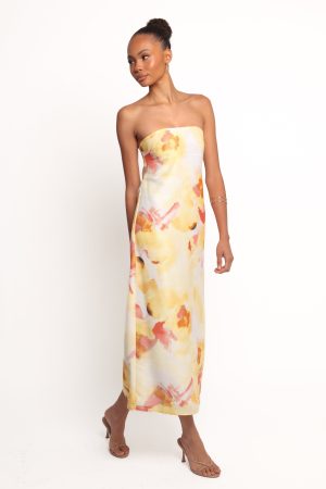 Hydra Maxi Dress – Yellow Floral