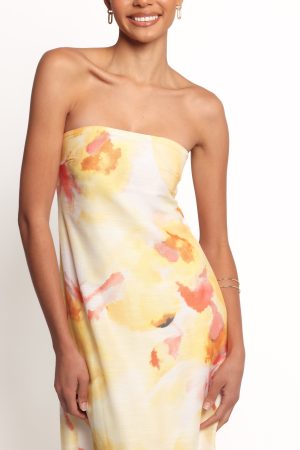 Hydra Maxi Dress – Yellow Floral