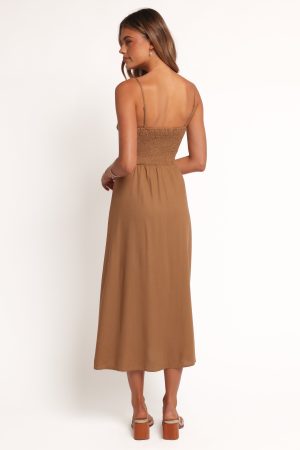 Ida Midi Dress – Golden Palm