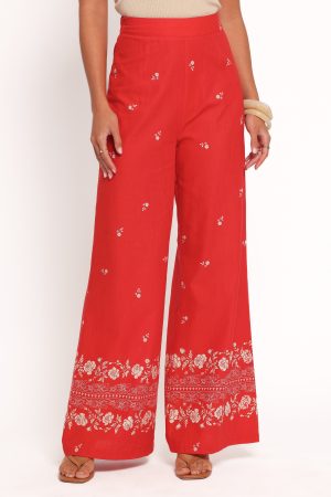 Ilara Pant – Red Floral