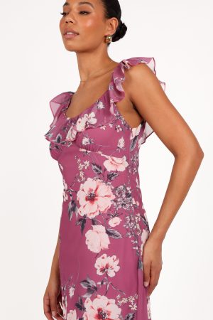 Irelynn Maxi Dress – Dark Rose Floral