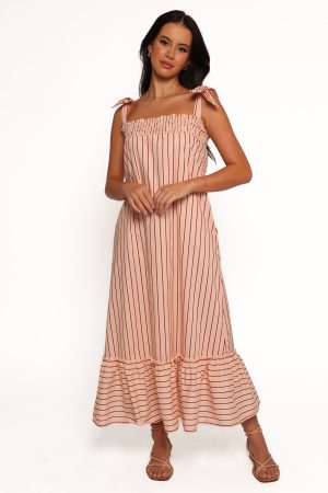 Irina Maxi Dress – Pink Stripe