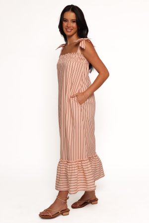 Irina Maxi Dress – Pink Stripe
