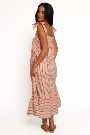 Irina Maxi Dress – Pink Stripe