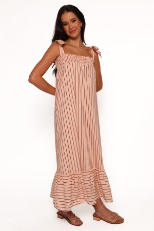 Irina Maxi Dress – Pink Stripe