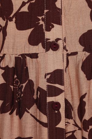 Isaac Maxi Dress – Brown Floral