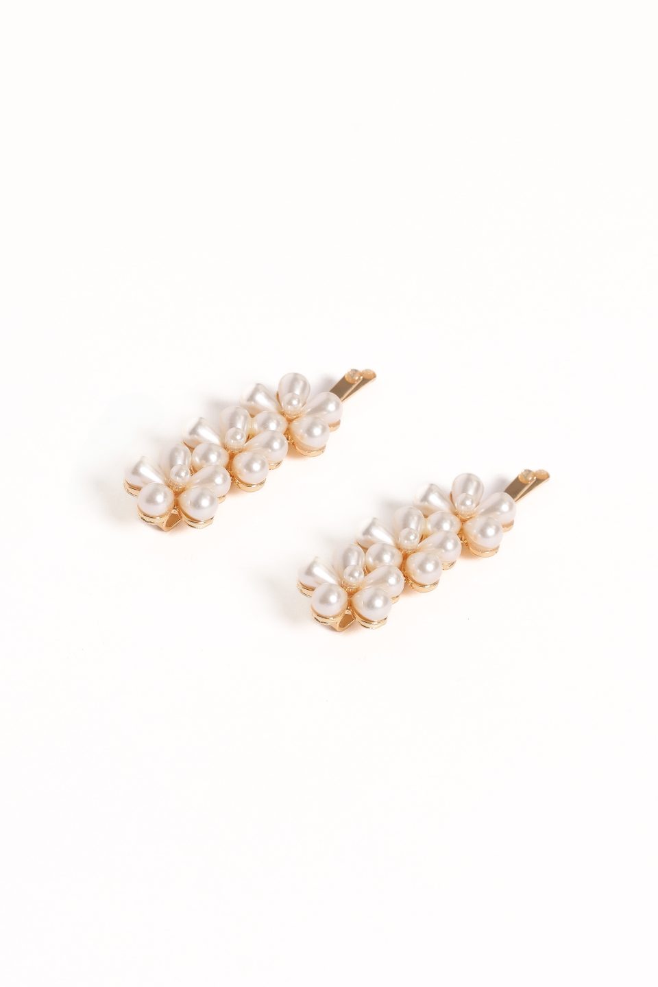 Isabella Hair Clip Set - Pearl