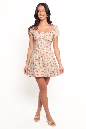 Isobelle Mini Dress – Red Floral