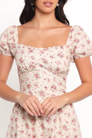 Isobelle Mini Dress – Red Floral