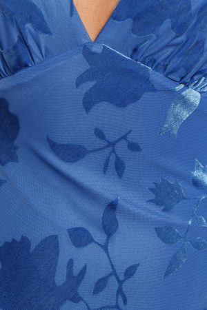 Izzy Midi Dress – Blue Floral