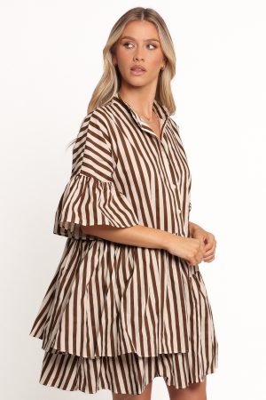 Jacqueline Mini Dress – Chocolate