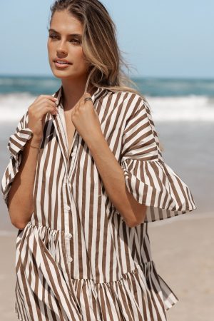 Jacqueline Mini Dress – Chocolate