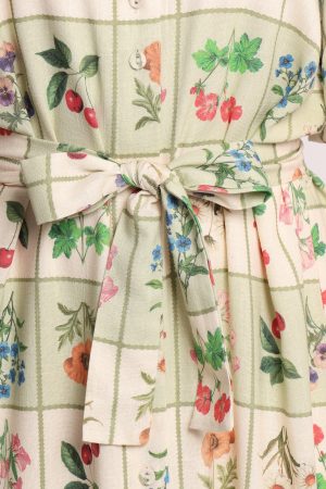 James Button Through Maxi Dress – Flower Market