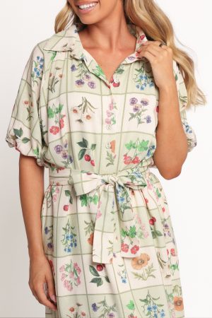 James Button Through Maxi Dress – Flower Market