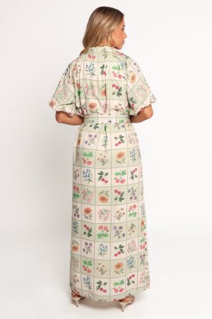 James Button Through Maxi Dress – Flower Market