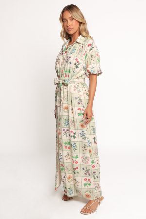 James Button Through Maxi Dress – Flower Market