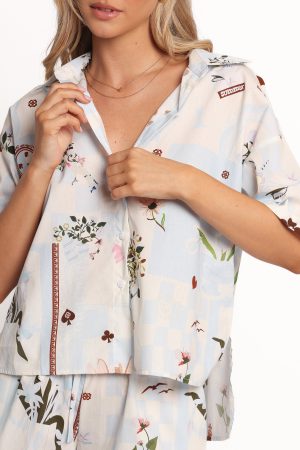 Jaymes Shirt – Blue Floral