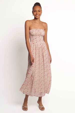 Jody Strapless Maxi Dress – Floral