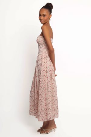 Jody Strapless Maxi Dress – Floral