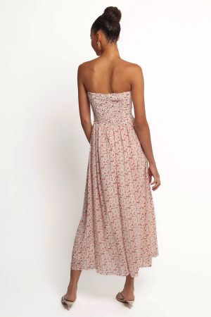 Jody Strapless Maxi Dress – Floral